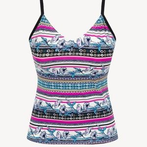 Captiva D Cup Resort V-Neck Garden TankiniSwimsuit